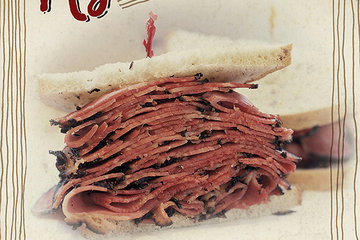 Cover of the book, Pastrami on Rye: An Overstuffed History of the Jewish Deli