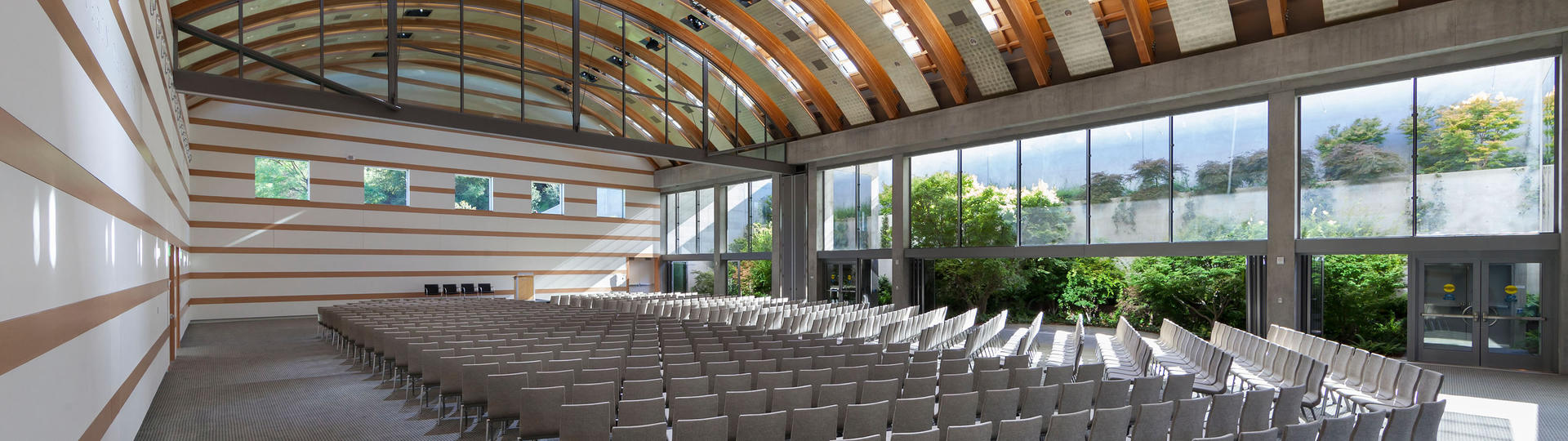 Guerin Pavilion interior showing theater seating set-up