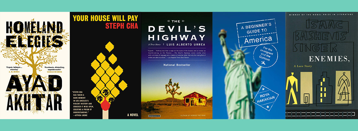 Collection of books featured in the Skirball's 2022 Spring Book Group