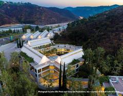 aerial view of Skirball Cultural Center campus