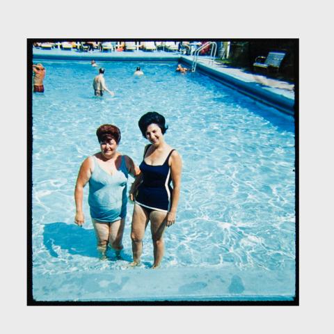 Woman in pool